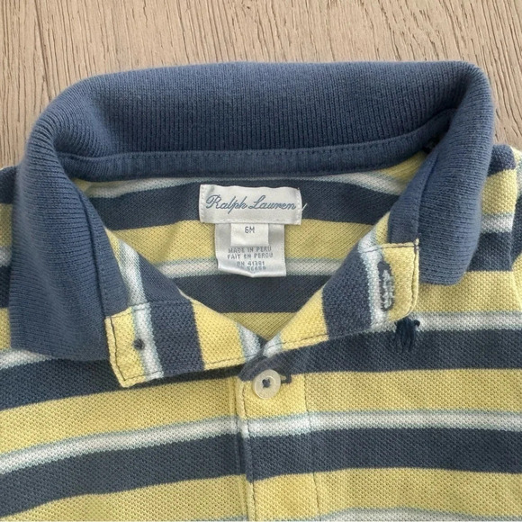 Ralph Lauren short sleeve, short onesie 6 month - Picture 3 of 4
